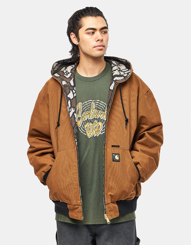 Carhartt WIP 50 Years Anniversary Reversible OG Active Jacket Canvas - Hamilton Brown/Camo Tree Bark (Rinsed)