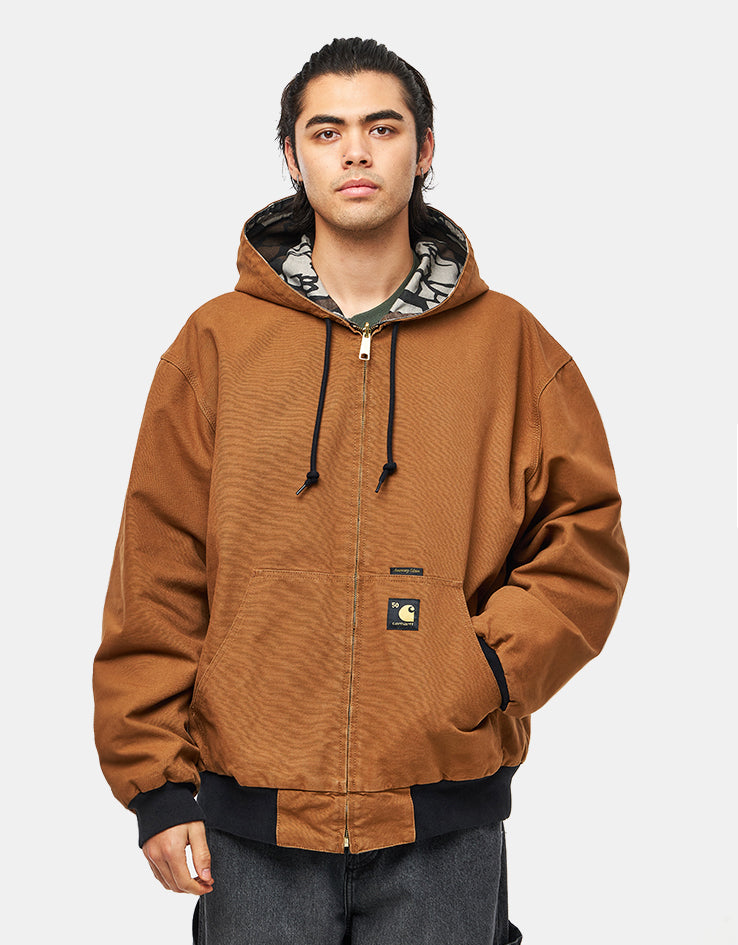 Carhartt WIP 50 Years Anniversary Reversible OG Active Jacket Canvas - Hamilton Brown/Camo Tree Bark (Rinsed)