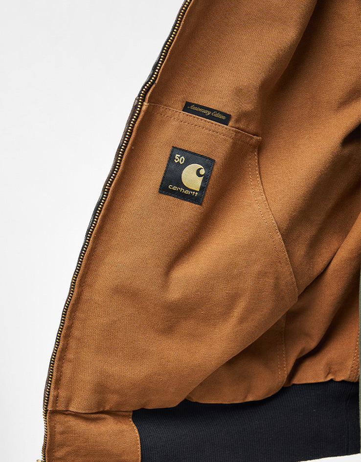 Carhartt WIP 50 Years Anniversary Reversible OG Active Jacket Canvas - Hamilton Brown/Camo Tree Bark (Rinsed)