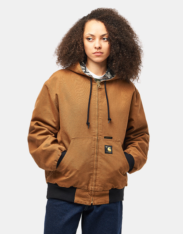 Carhartt WIP 50 Years Anniversary Reversible OG Active Jacket Canvas - Hamilton Brown/Camo Tree Bark (Rinsed)