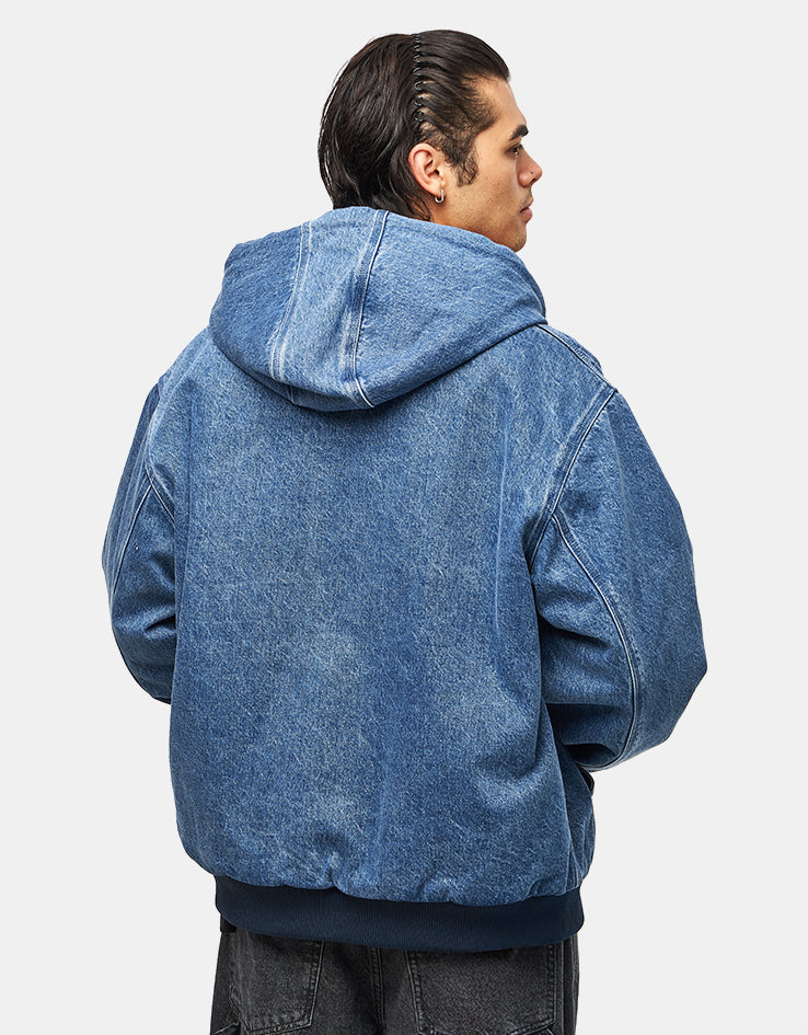 Carhartt WIP 50 Years Anniversary Reversible OG Active Jacket Denim - Blue/USA Red (Stone Bleached)