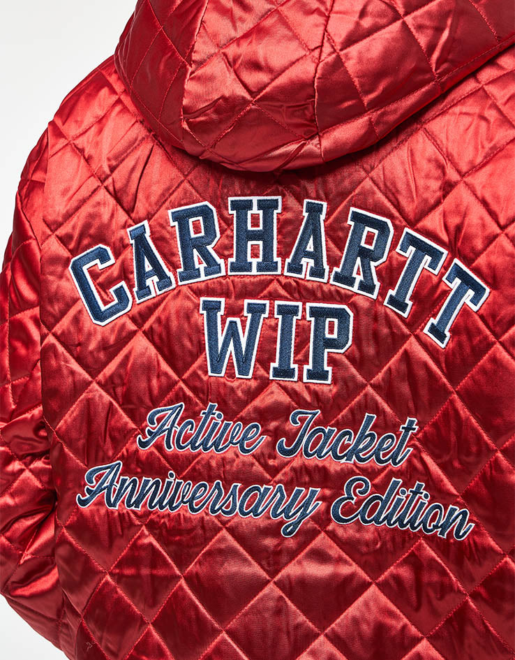 Carhartt WIP 50 Years Anniversary Reversible OG Active Jacket Denim - Blue/USA Red (Stone Bleached)
