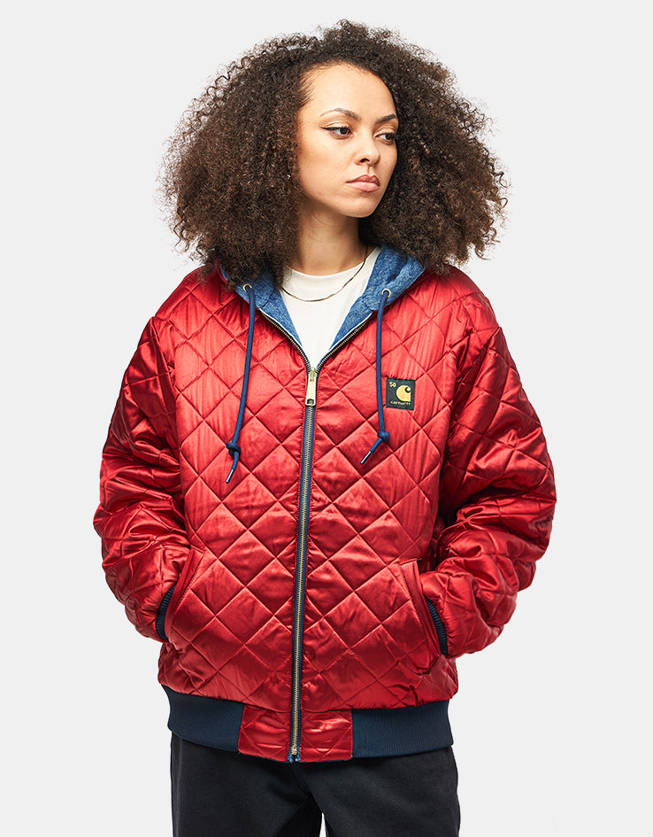 Carhartt WIP 50 Years Anniversary Reversible OG Active Jacket Denim - Blue/USA Red (Stone Bleached)