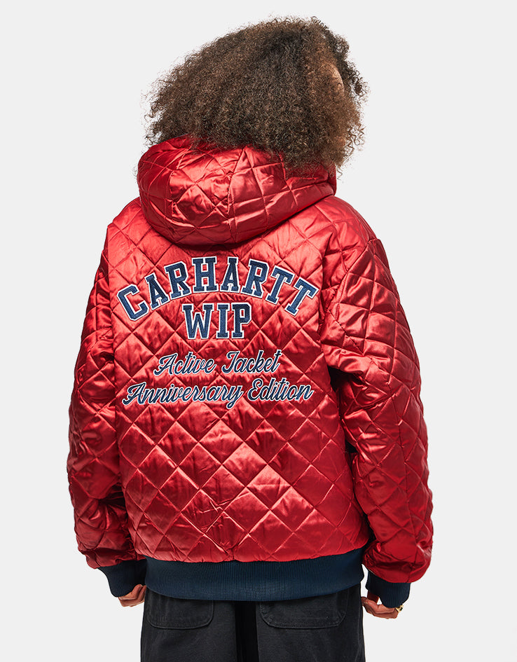 Carhartt WIP 50 Years Anniversary Reversible OG Active Jacket Denim - Blue/USA Red (Stone Bleached)