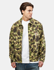 Carhartt WIP Duck Detroit Jacket - Camo Duck/Green (Stone Washed)