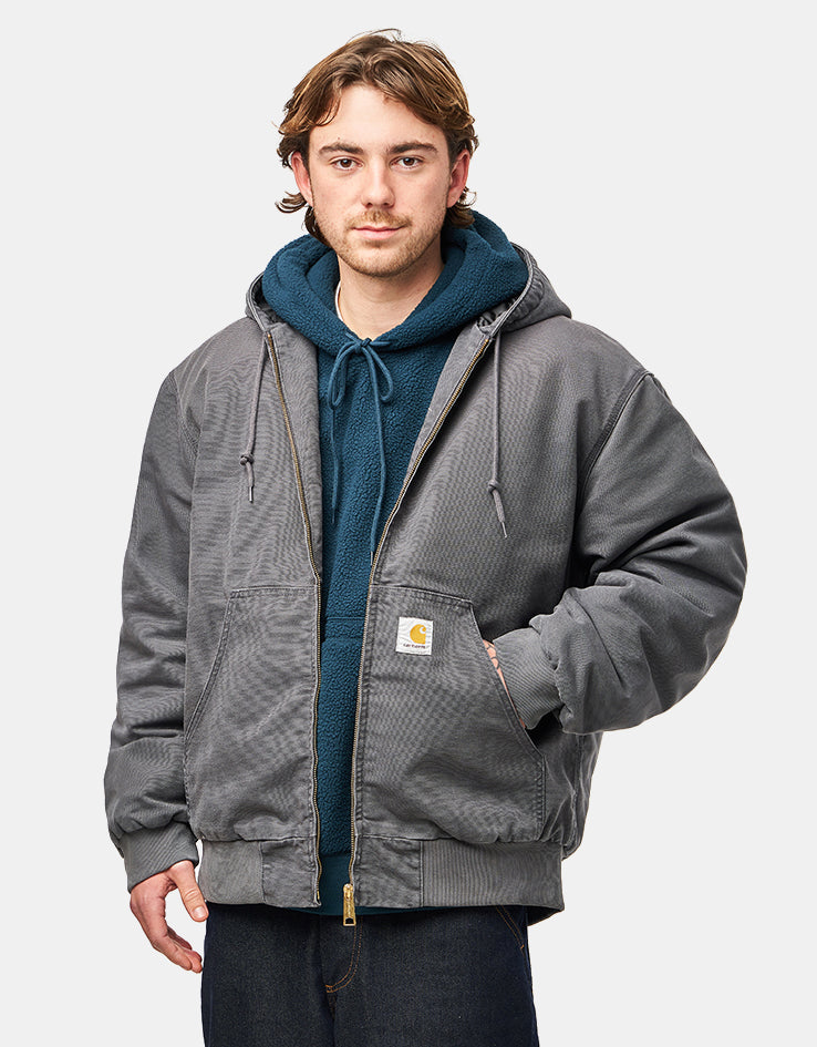 Carhartt WIP OG Active Jacket - Graphite 'Stone Canvas' (Winter)