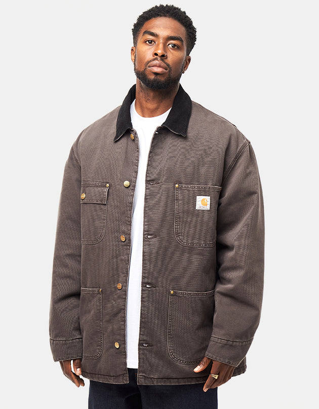 Carhartt WIP OG Chore Coat - Tobacco/Black (Stone Canvas)