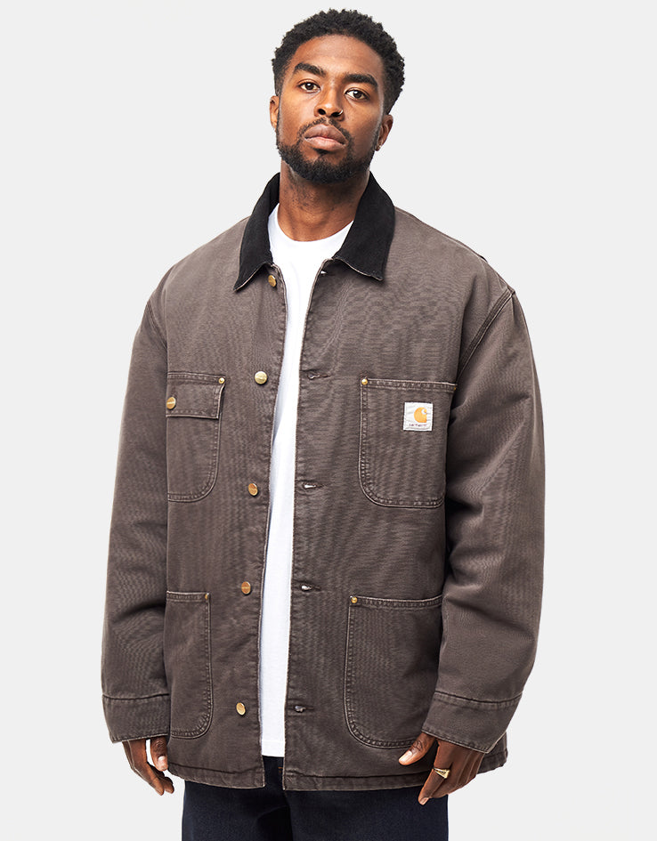 Carhartt WIP OG Chore Coat - Tobacco/Black (Stone Canvas)
