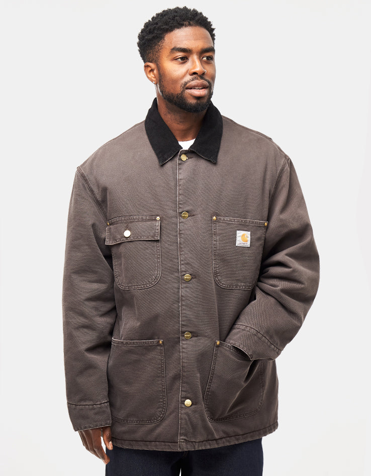 Carhartt WIP OG Chore Coat - Tobacco/Black (Stone Canvas)
