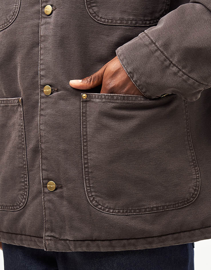 Carhartt WIP OG Chore Coat - Tobacco/Black (Stone Canvas)