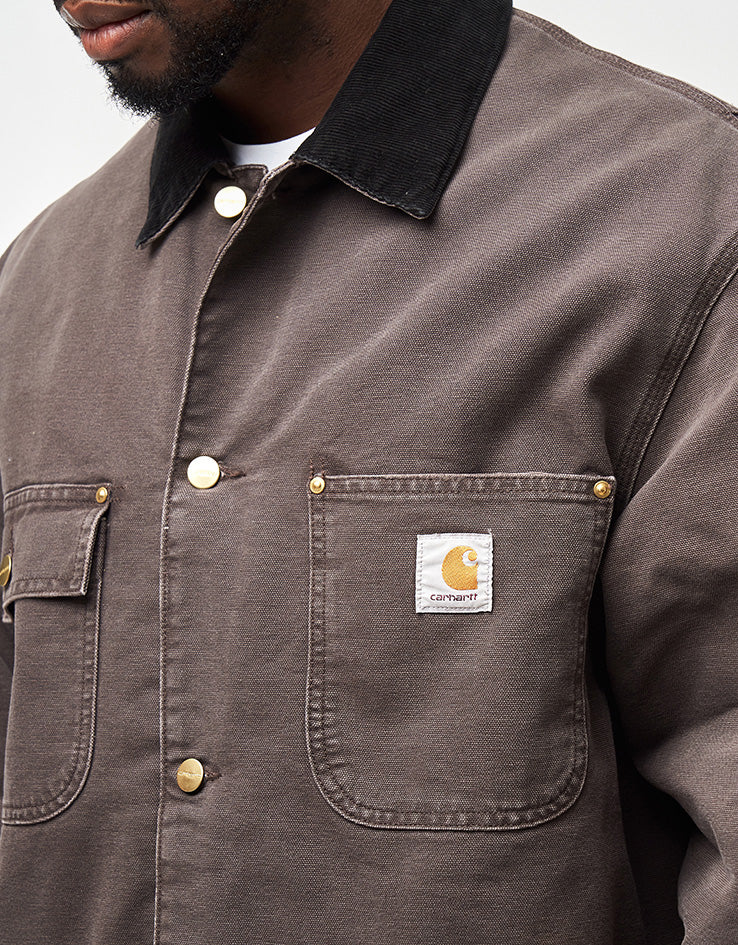 Carhartt WIP OG Chore Coat - Tobacco/Black (Stone Canvas)
