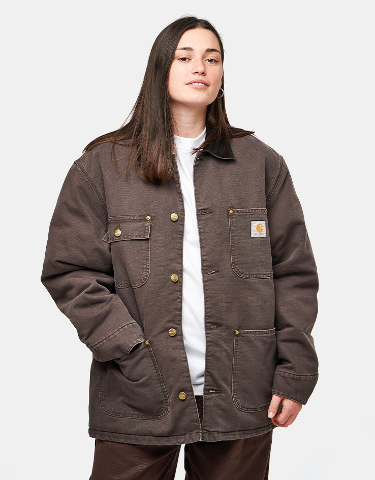 Carhartt WIP OG Chore Coat - Tobacco/Black (Stone Canvas)
