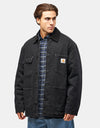 Carhartt WIP OG Chore Coat - Black/Black (Stone Washed)