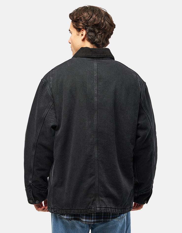 Carhartt WIP OG Chore Coat - Black/Black (Stone Washed)