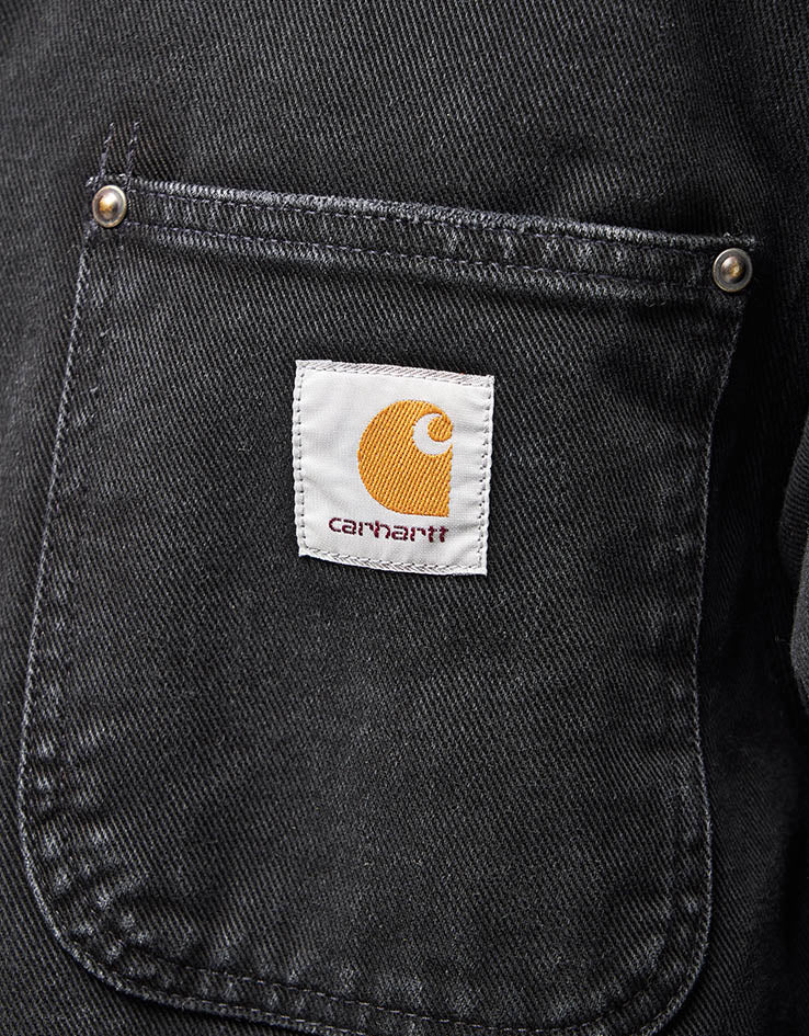 Carhartt WIP OG Chore Coat - Black/Black (Stone Washed)