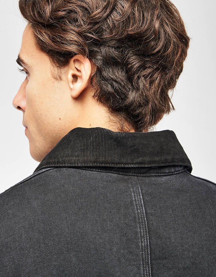 Carhartt WIP OG Chore Coat - Black/Black (Stone Washed)