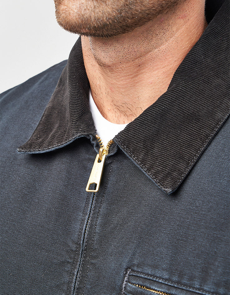 Carhartt WIP OG Detroit Jacket - Black/Black (Stone Canvas)