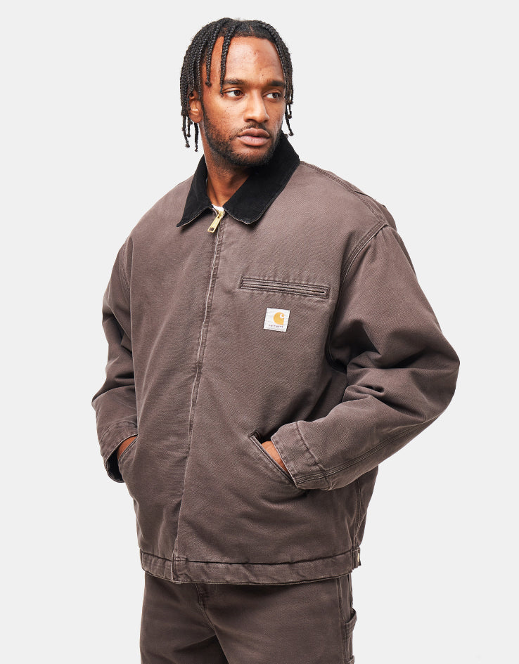 Carhartt WIP OG Detroit Jacket - Tobacco/Black (Stone Canvas)