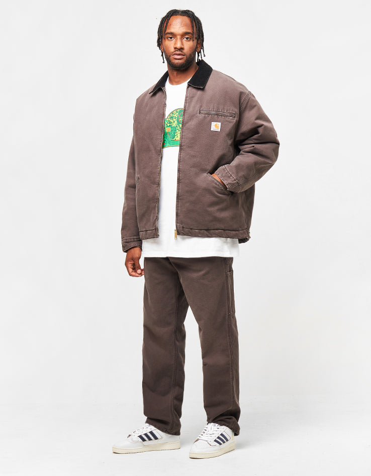 Carhartt WIP OG Detroit Jacket - Tobacco/Black (Stone Canvas)