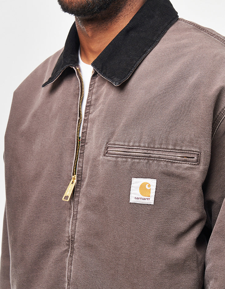 Carhartt WIP OG Detroit Jacket - Tobacco/Black (Stone Canvas)
