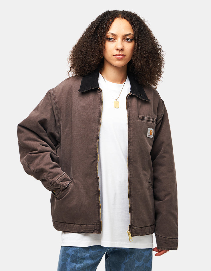 Carhartt WIP OG Detroit Jacket - Tobacco/Black (Stone Canvas)