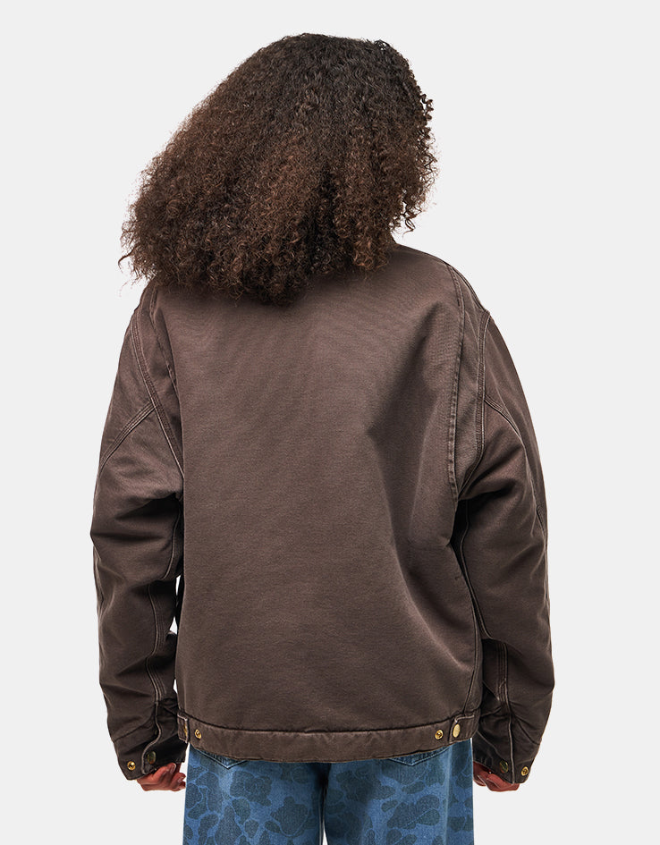 Carhartt WIP OG Detroit Jacket - Tobacco/Black (Stone Canvas)