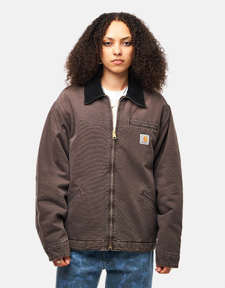 Carhartt WIP OG Detroit Jacket - Tobacco/Black (Stone Canvas)