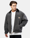 Carhartt WIP OG Detroit Jacket - Graphite/Black (Stone Canvas)