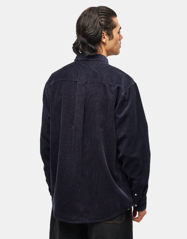 Carhartt WIP L/S Madison Cord Shirt - Dark Navy/Dark Navy