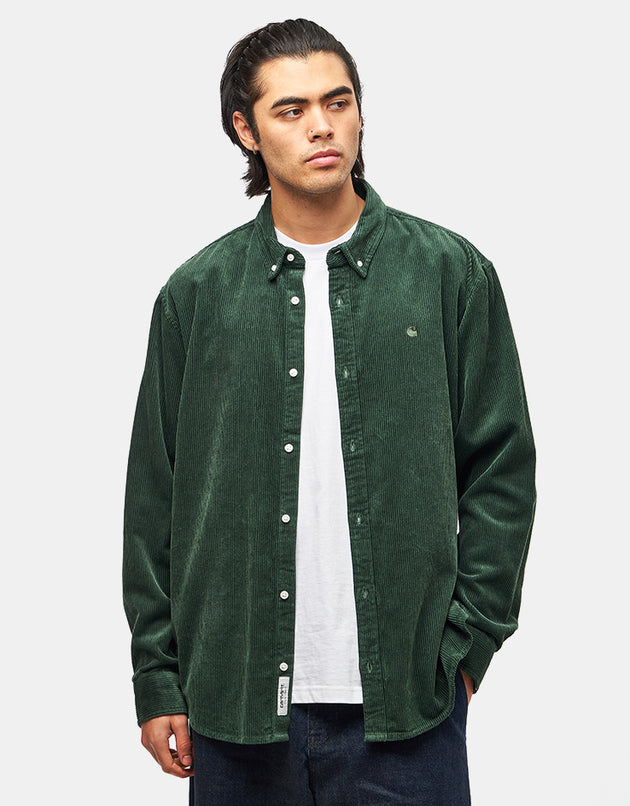 Carhartt WIP L/S Madison Cord Shirt - Sycamore Tree/Sycamore Tree
