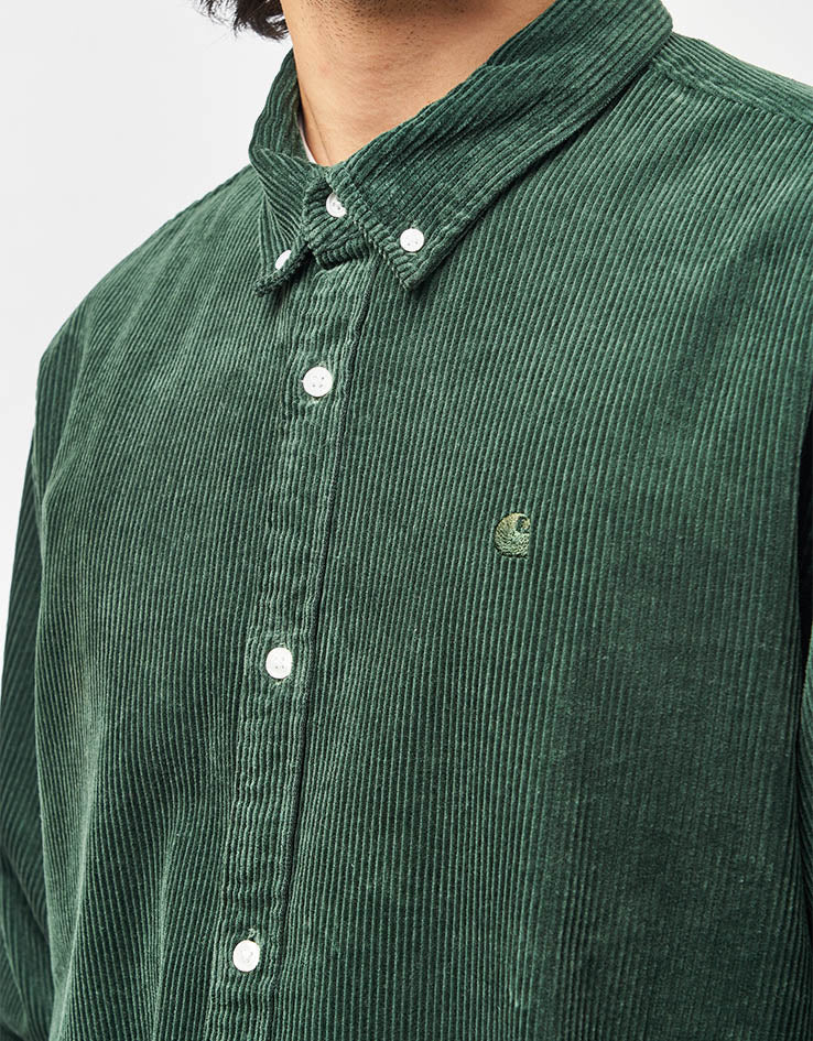 Carhartt WIP L/S Madison Cord Shirt - Sycamore Tree/Sycamore Tree