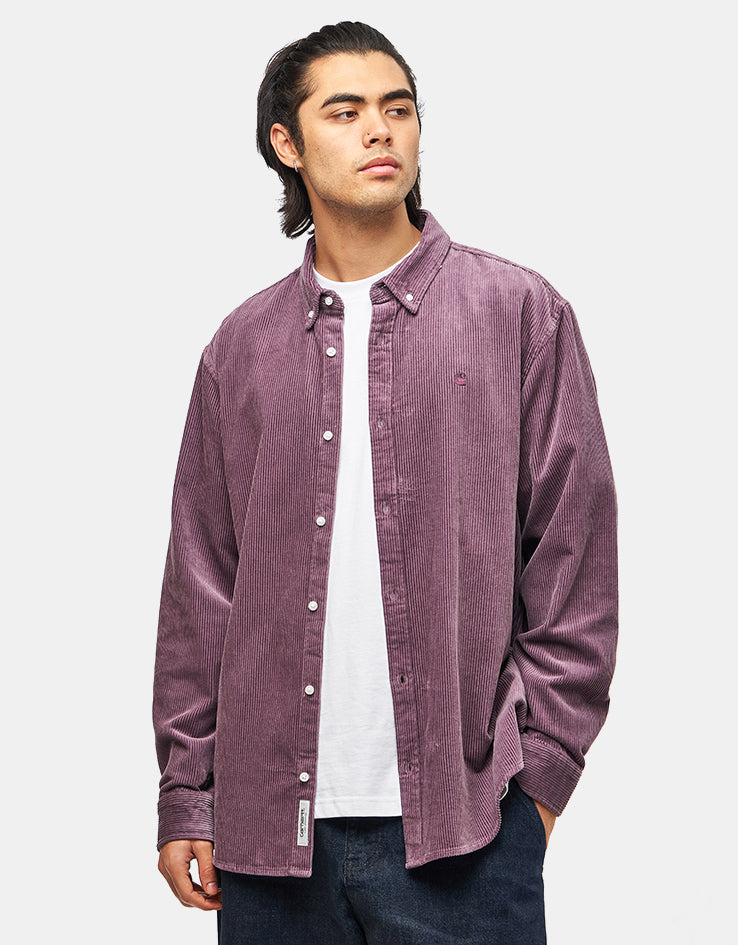 Carhartt WIP L/S Madison Cord Shirt - Phlox/Phlox