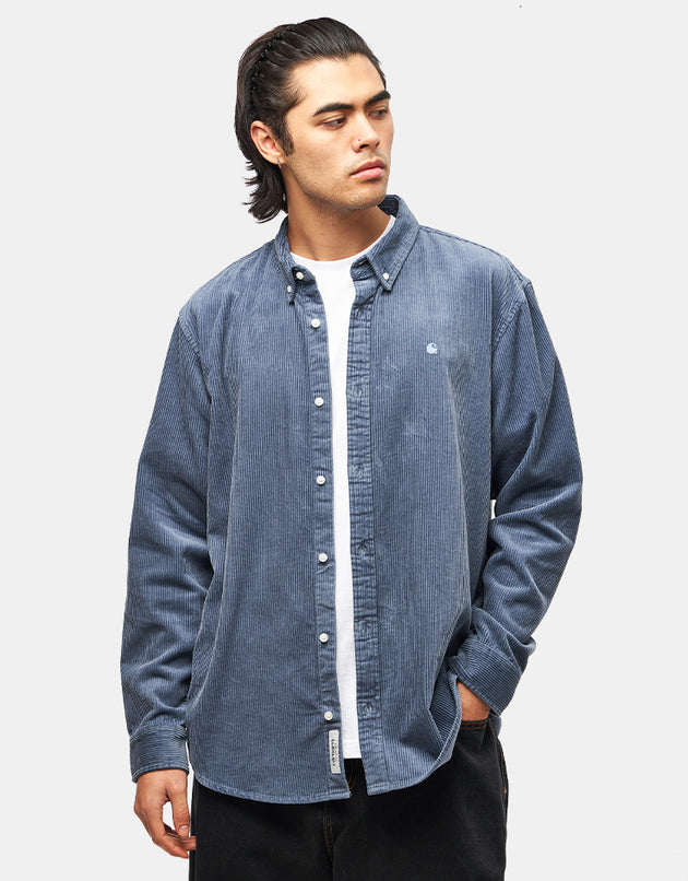 Carhartt WIP L/S Madison Cord Shirt - Angelite/Angelite
