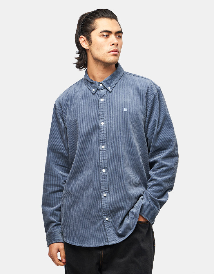 Carhartt WIP L/S Madison Cord Shirt - Angelite/Angelite