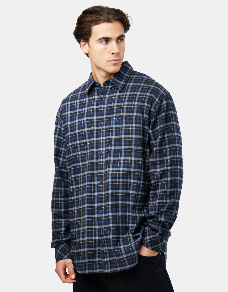 Carhartt WIP L/S Widmark Shirt - Widmark Check/Jupiter