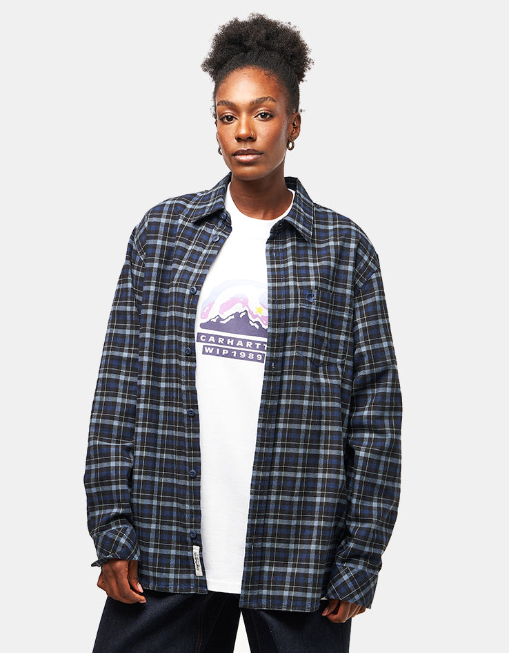Carhartt WIP L/S Widmark Shirt - Widmark Check/Jupiter