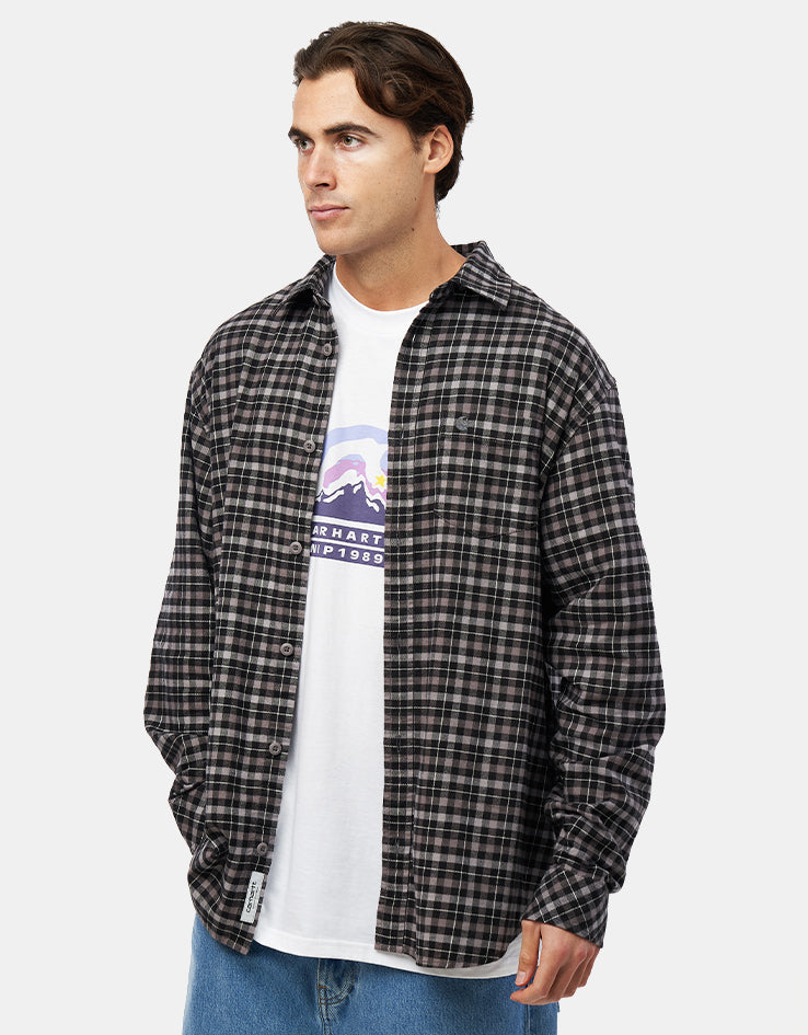 Carhartt WIP L/S Widmark Shirt - Widmark Check/Porphyry