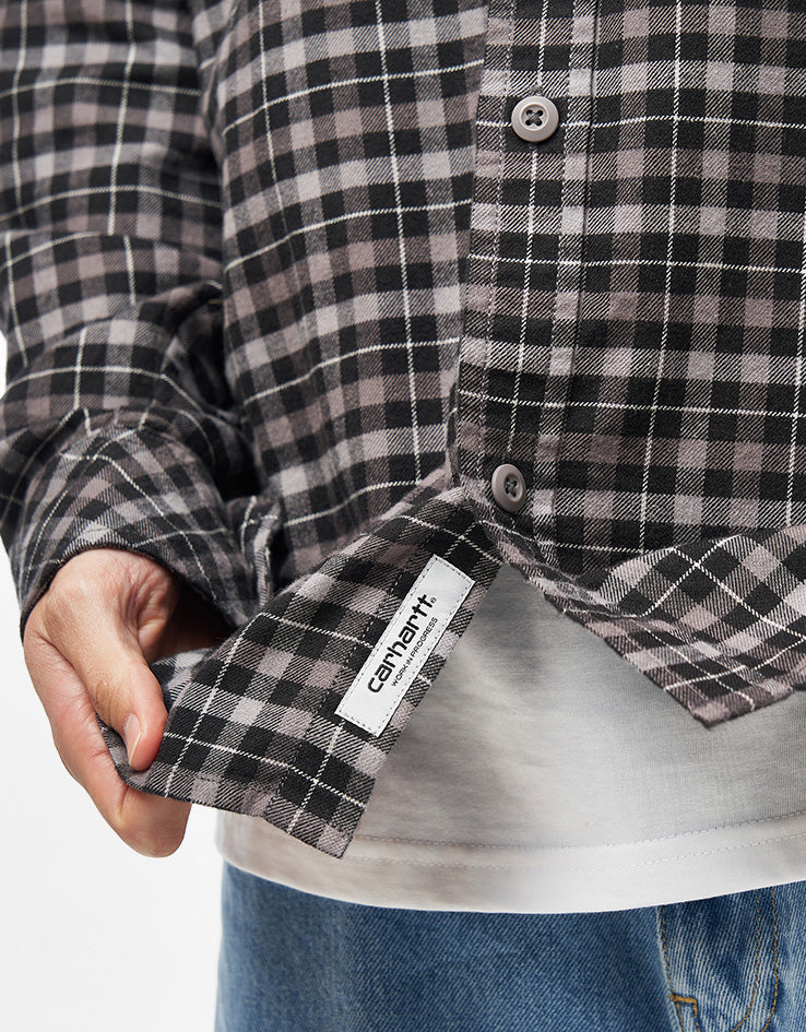Carhartt WIP L/S Widmark Shirt - Widmark Check/Porphyry