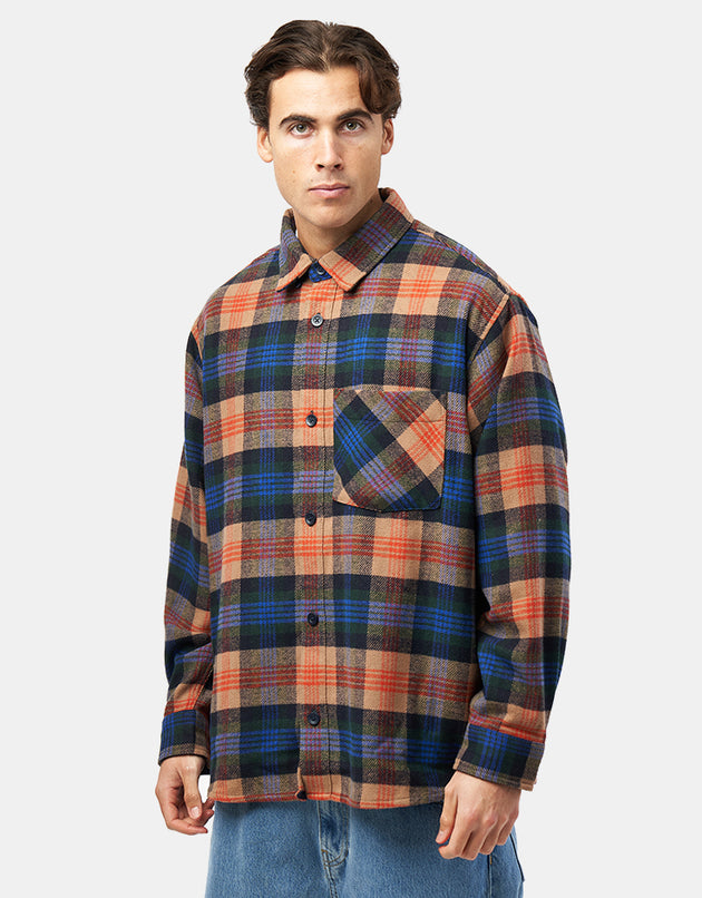 Carhartt WIP L/S Dern Shirt - Dern Check/Sycamore Tree