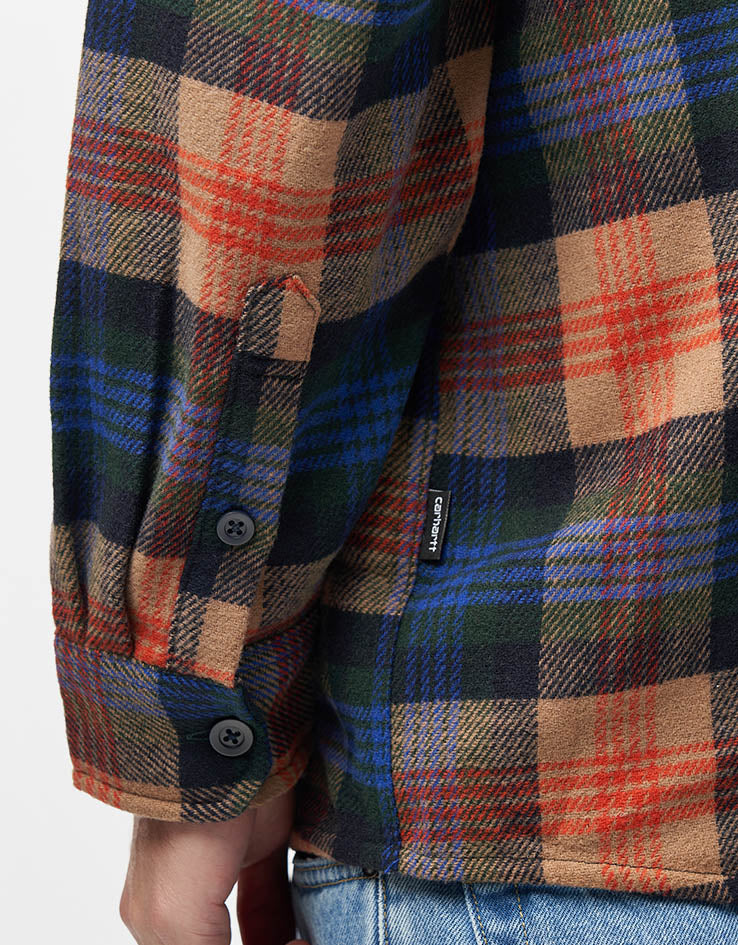 Carhartt WIP L/S Dern Shirt - Dern Check/Sycamore Tree
