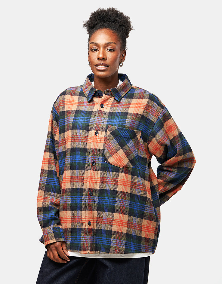Carhartt WIP L/S Dern Shirt - Dern Check/Sycamore Tree