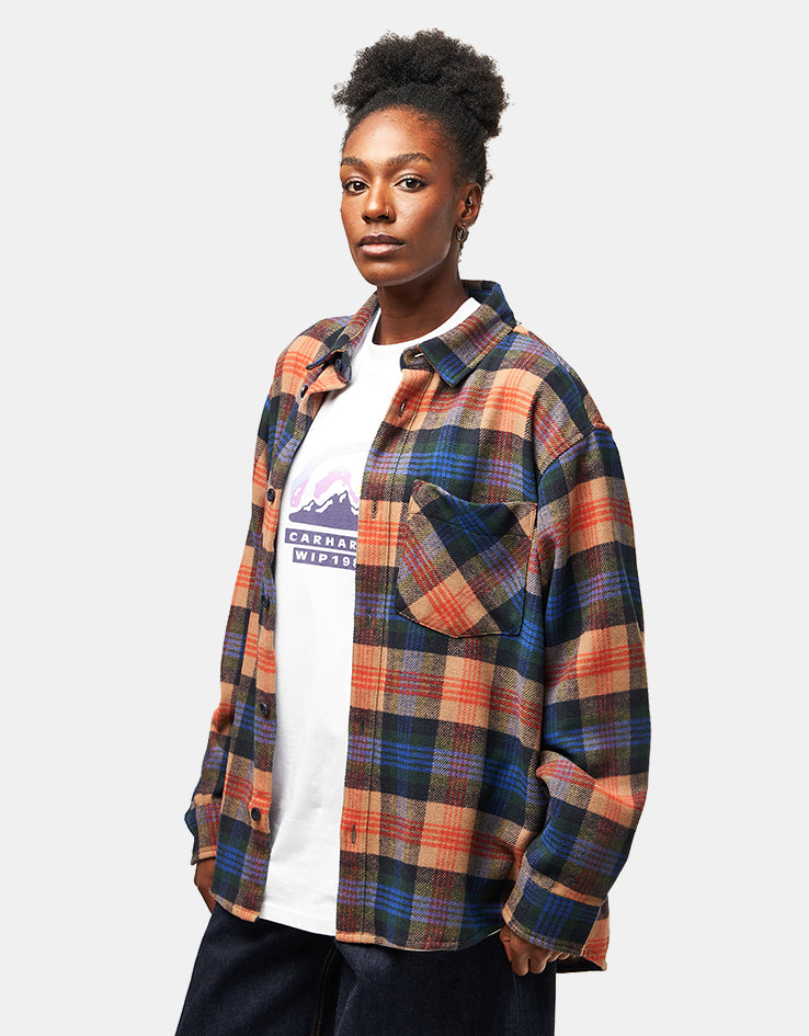 Carhartt WIP L/S Dern Shirt - Dern Check/Sycamore Tree