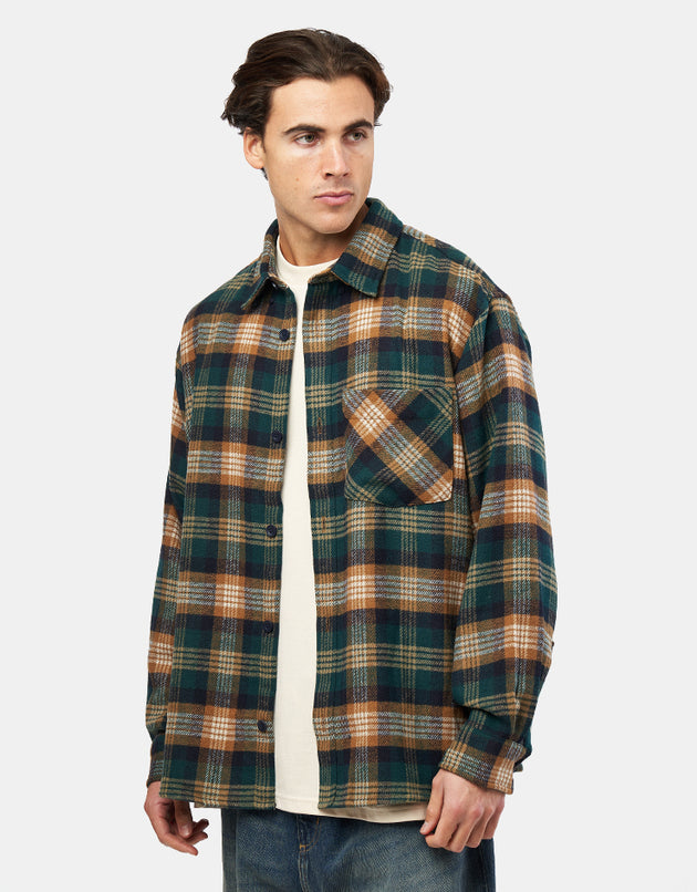 Carhartt WIP L/S Dern Shirt - Dern Check/Hamilton Brown
