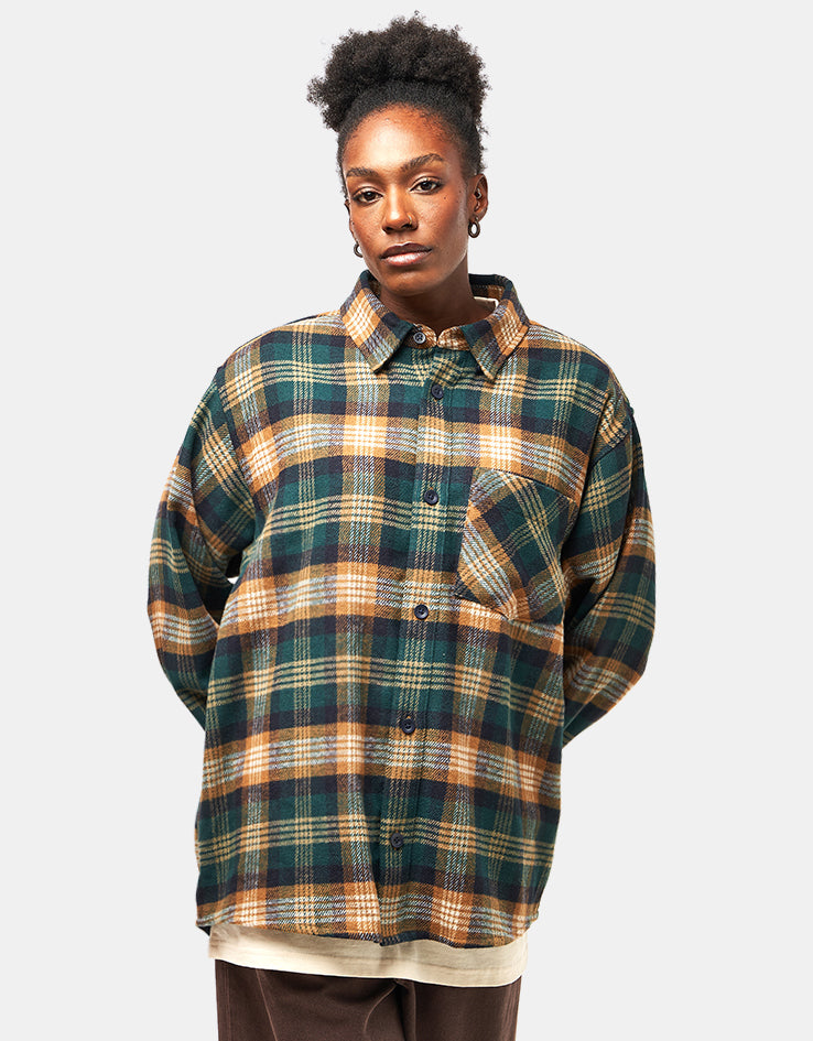 Carhartt WIP L/S Dern Shirt - Dern Check/Hamilton Brown