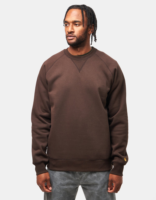 Carhartt WIP Chase Sweatshirt - Tobacco/Gold