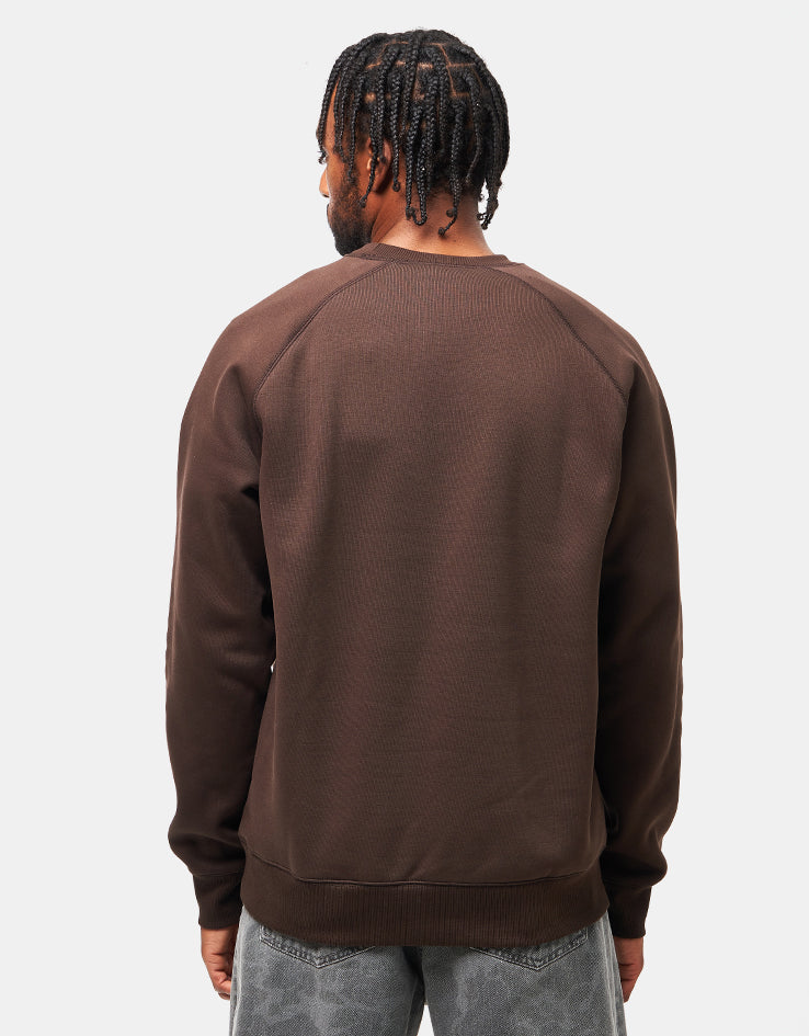 Carhartt WIP Chase Sweatshirt - Tobacco/Gold