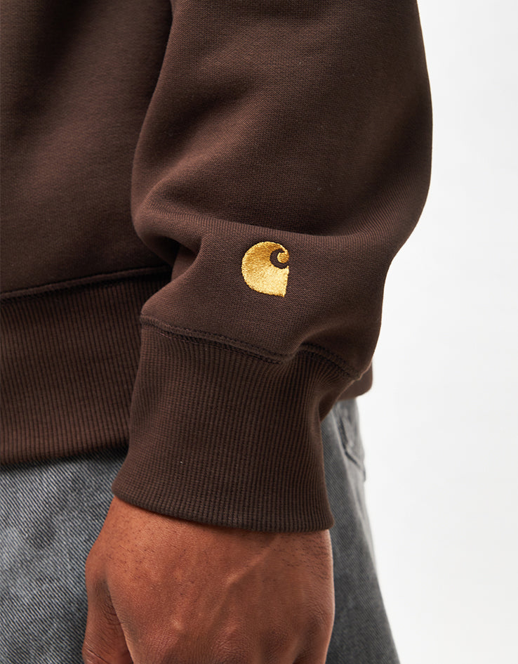 Carhartt WIP Chase Sweatshirt - Tobacco/Gold