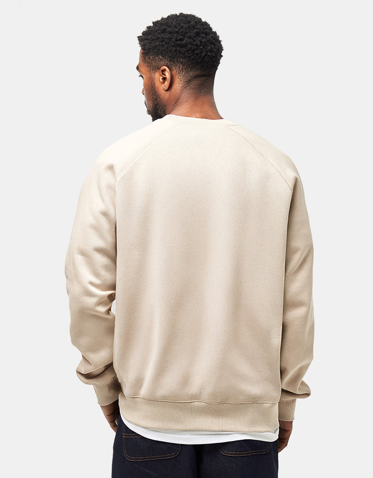 Carhartt WIP Chase Sweatshirt - Fleur De Sel/Gold