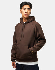 Carhartt WIP Hooded Chase Sweatshirt - Tobacco/Gold