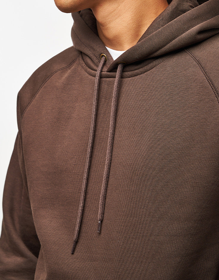 Carhartt WIP Hooded Chase Sweatshirt - Tobacco/Gold